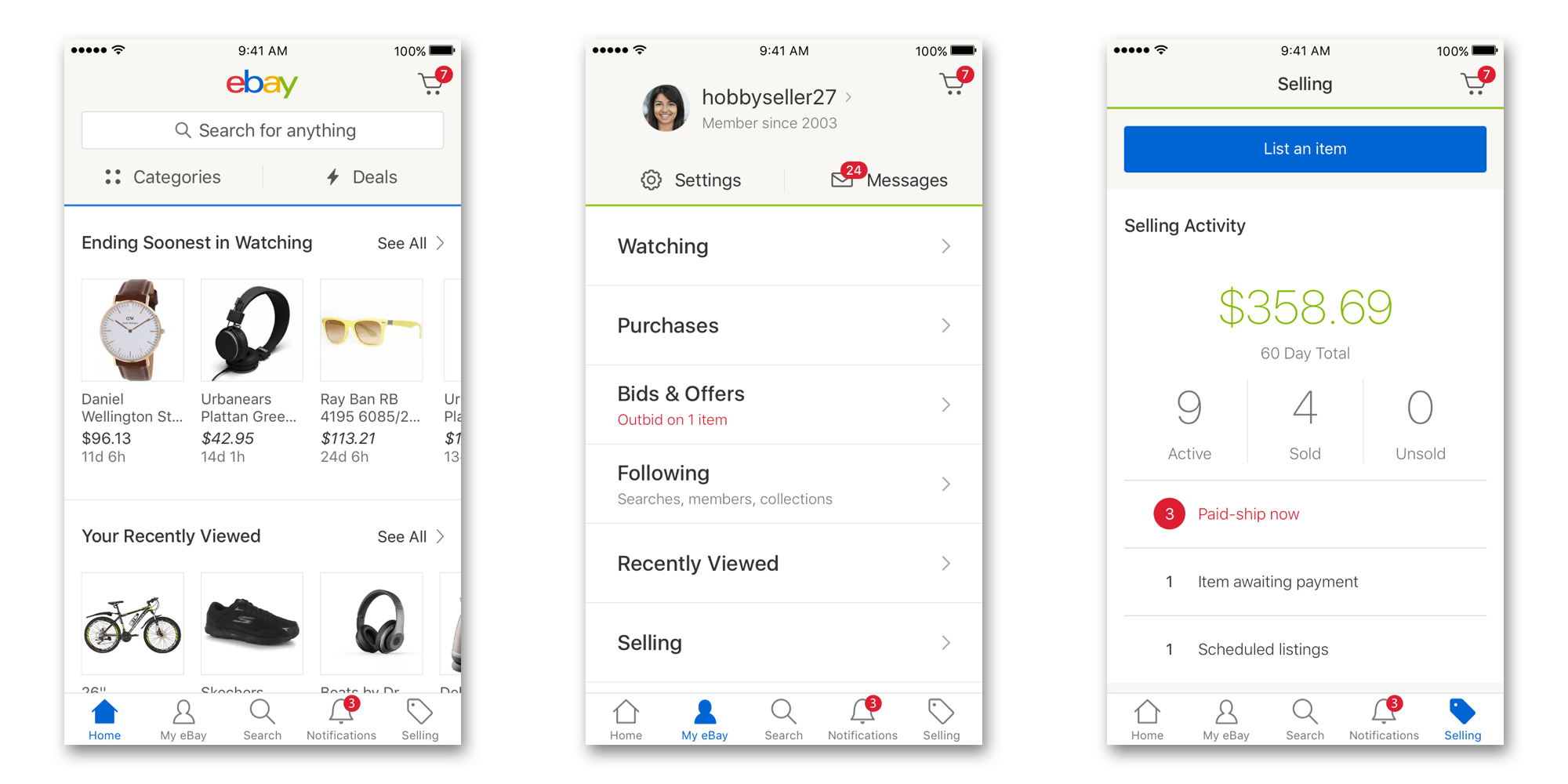 eBay refreshing mobile apps with updated design + speed improvements ...