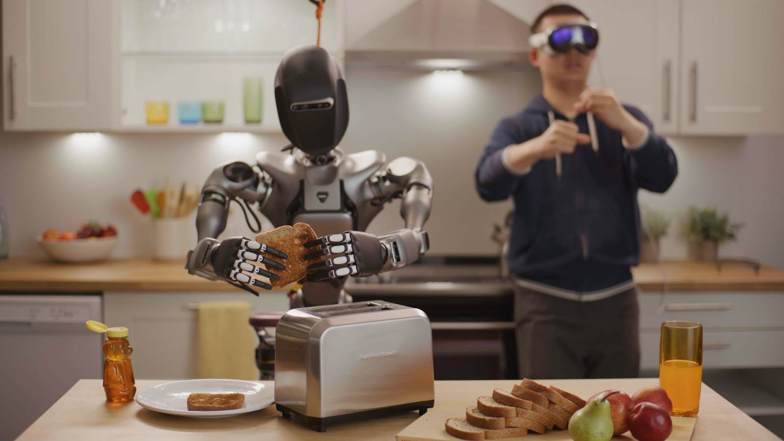 NVIDIA uses Apple Vision Pro to capture teleoperated demonstrations and control humanoid robots