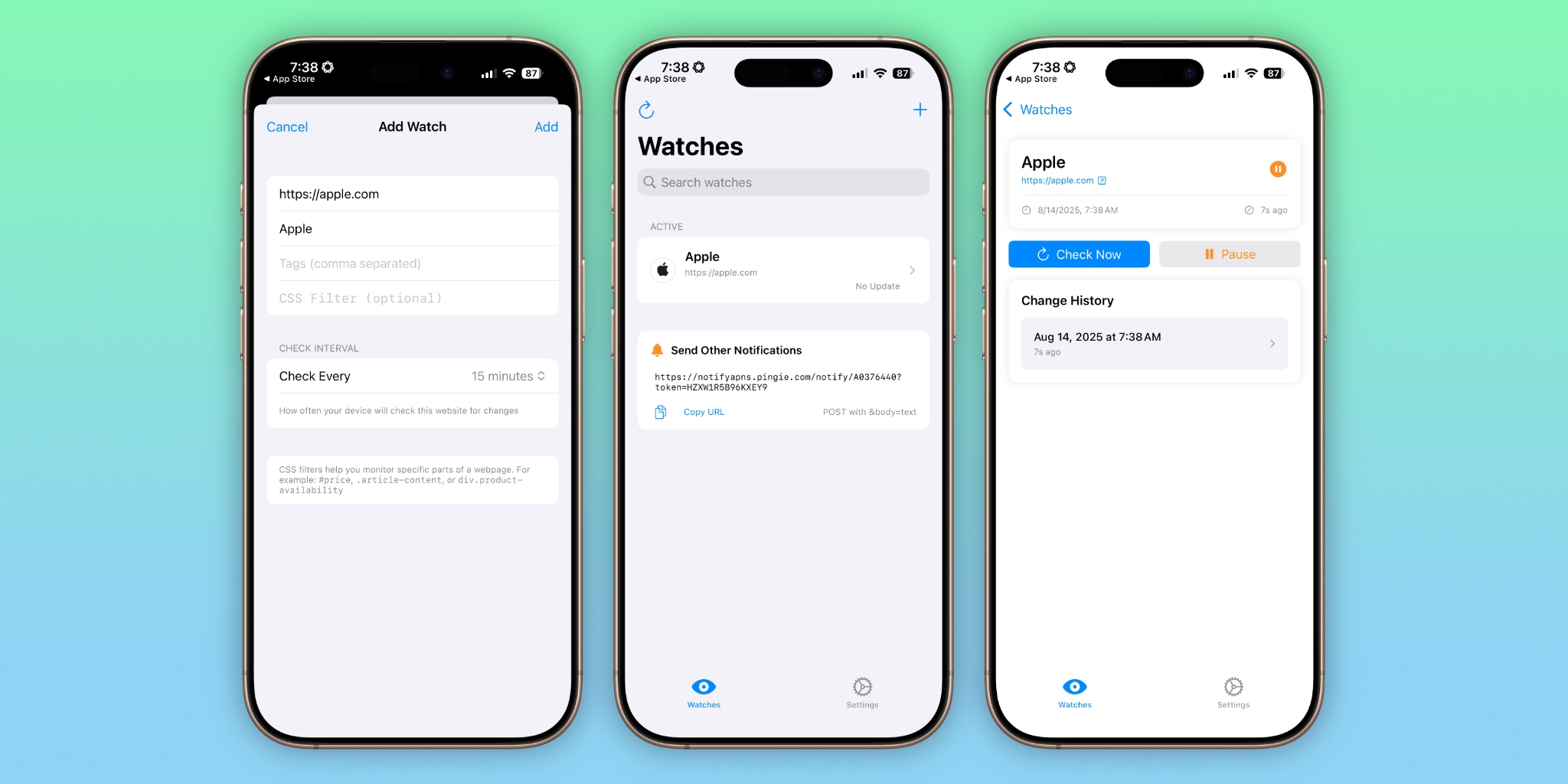 Indie App Spotlight: ‘Notify’ is a free app that lets you easily monitor website changes