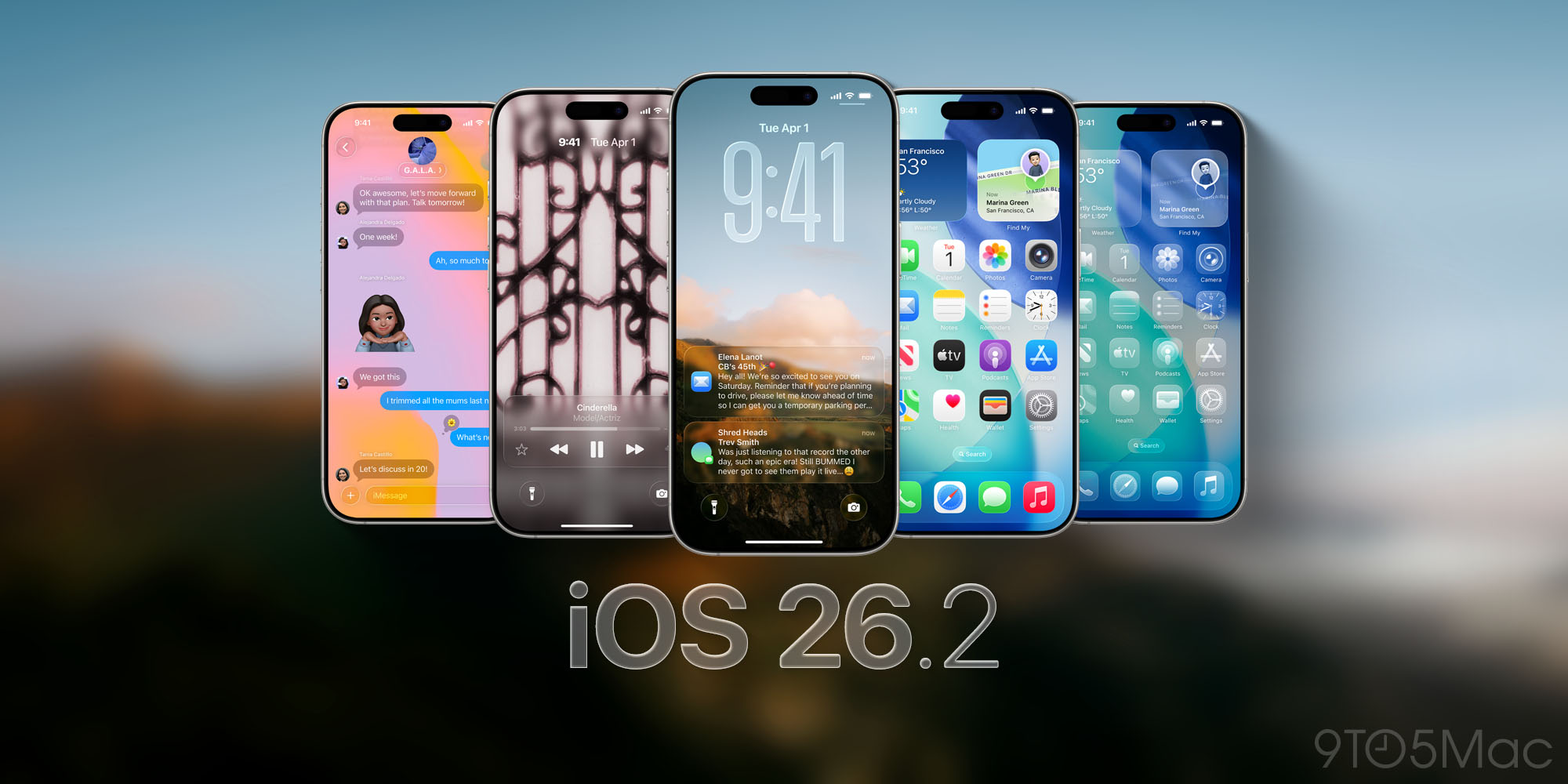 Apple releases iOS 26.2 with Liquid Glass tweaks, CarPlay changes, much more