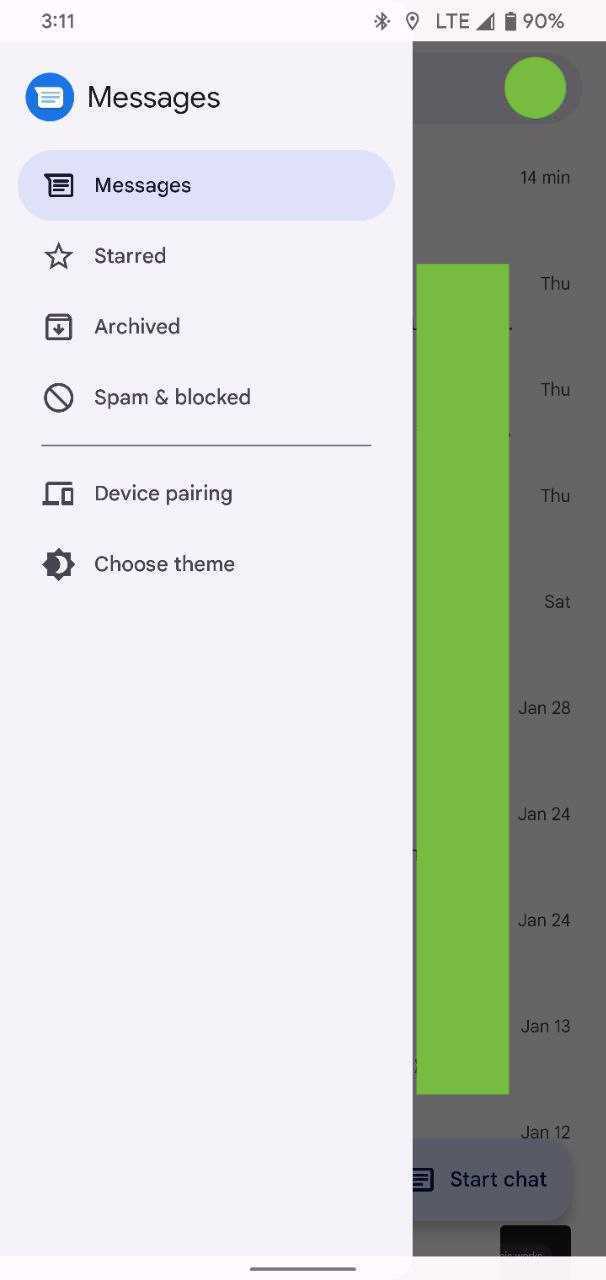 Messages Google Photos redesign