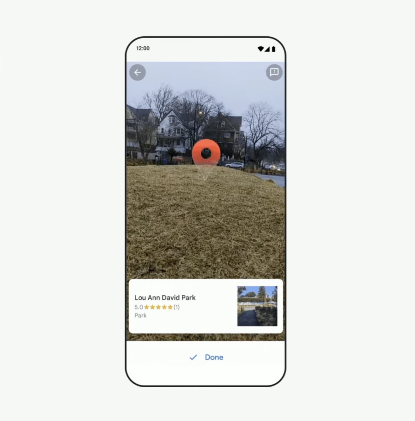 Google Maps Live View ARCore