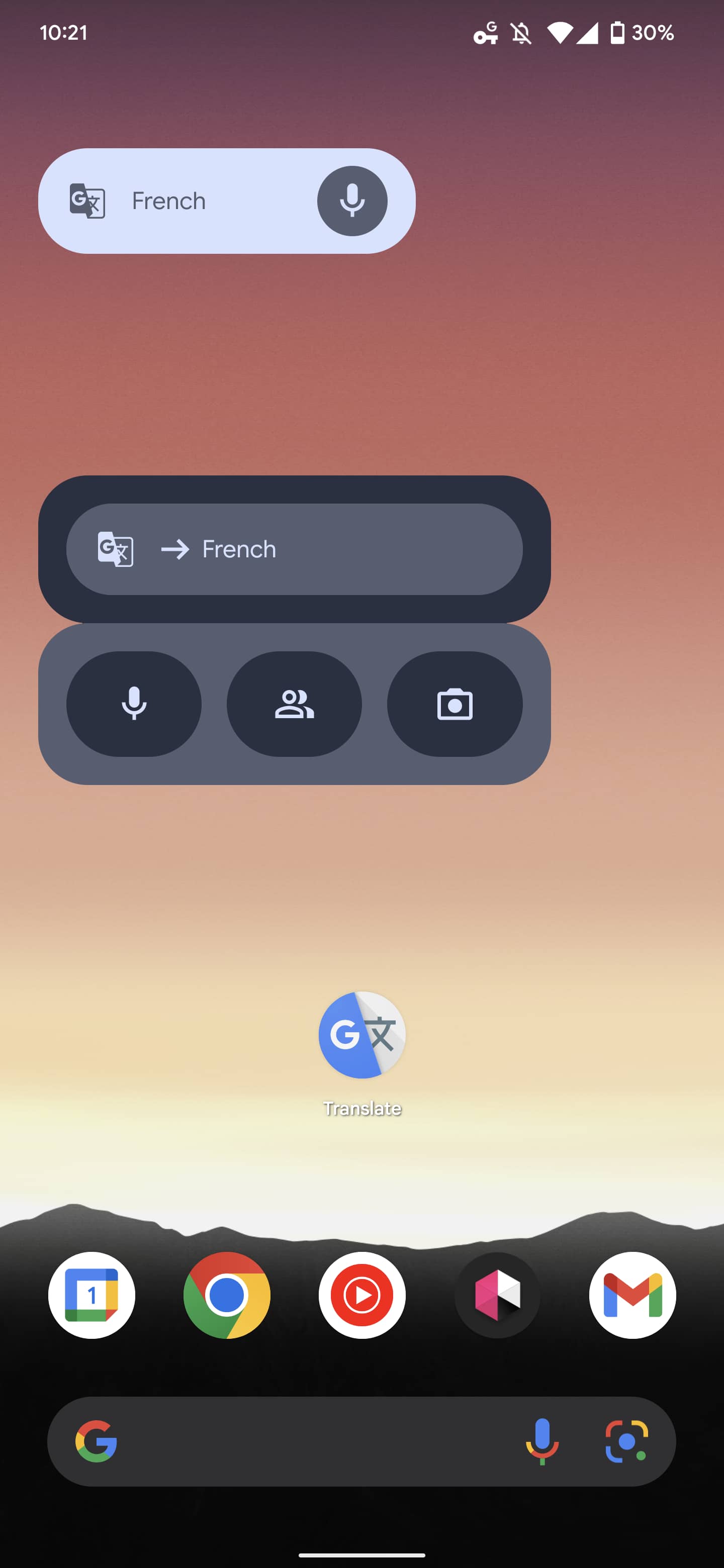 Google Translate Android widget