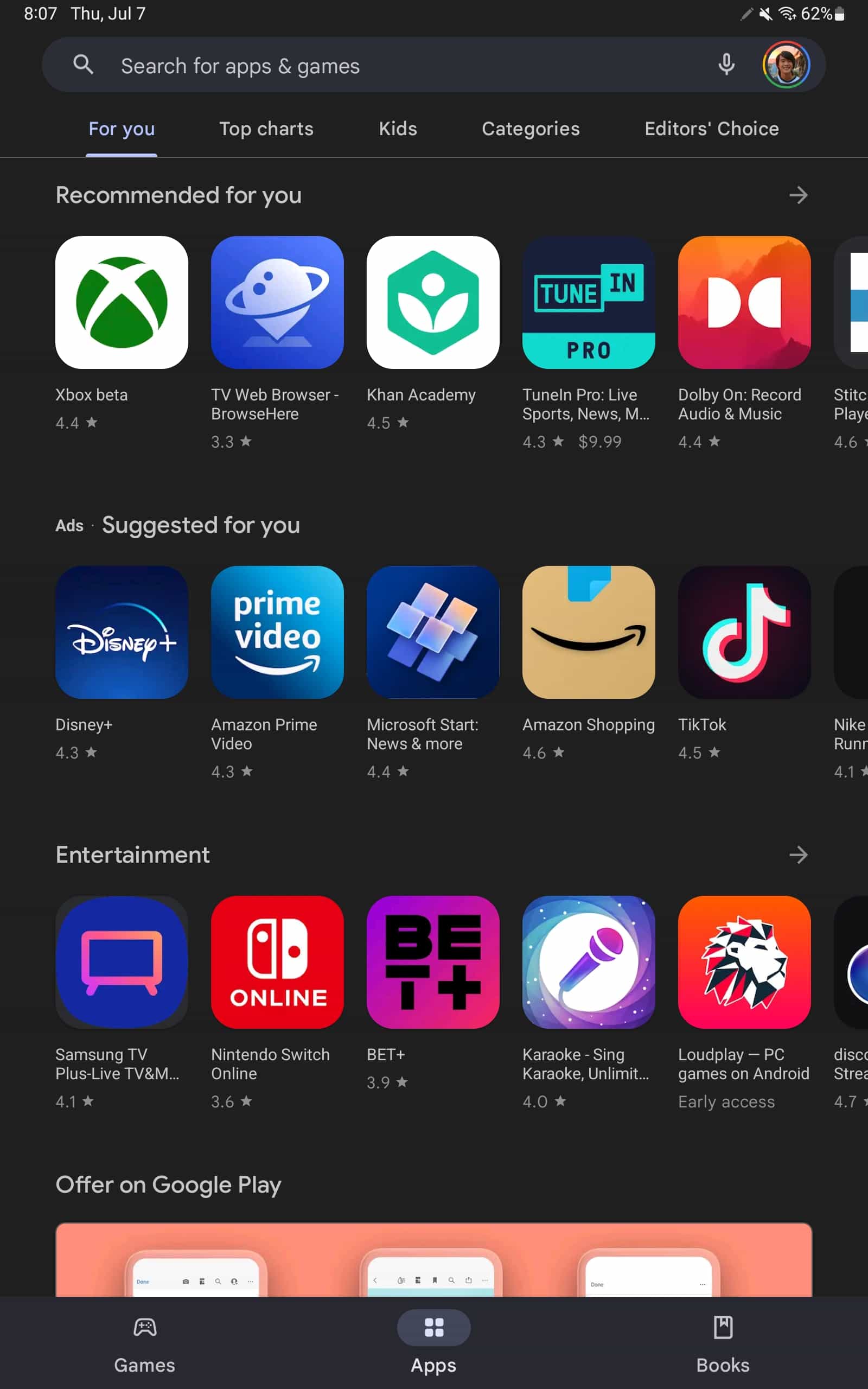 Play Store Material You