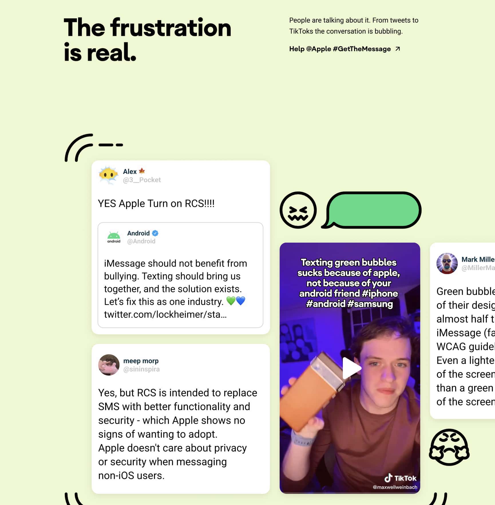 Google Apple RCS campaign