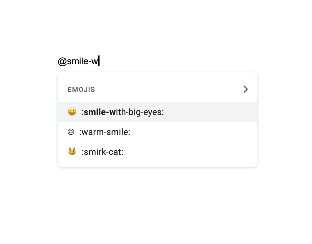 Google Docs emoji