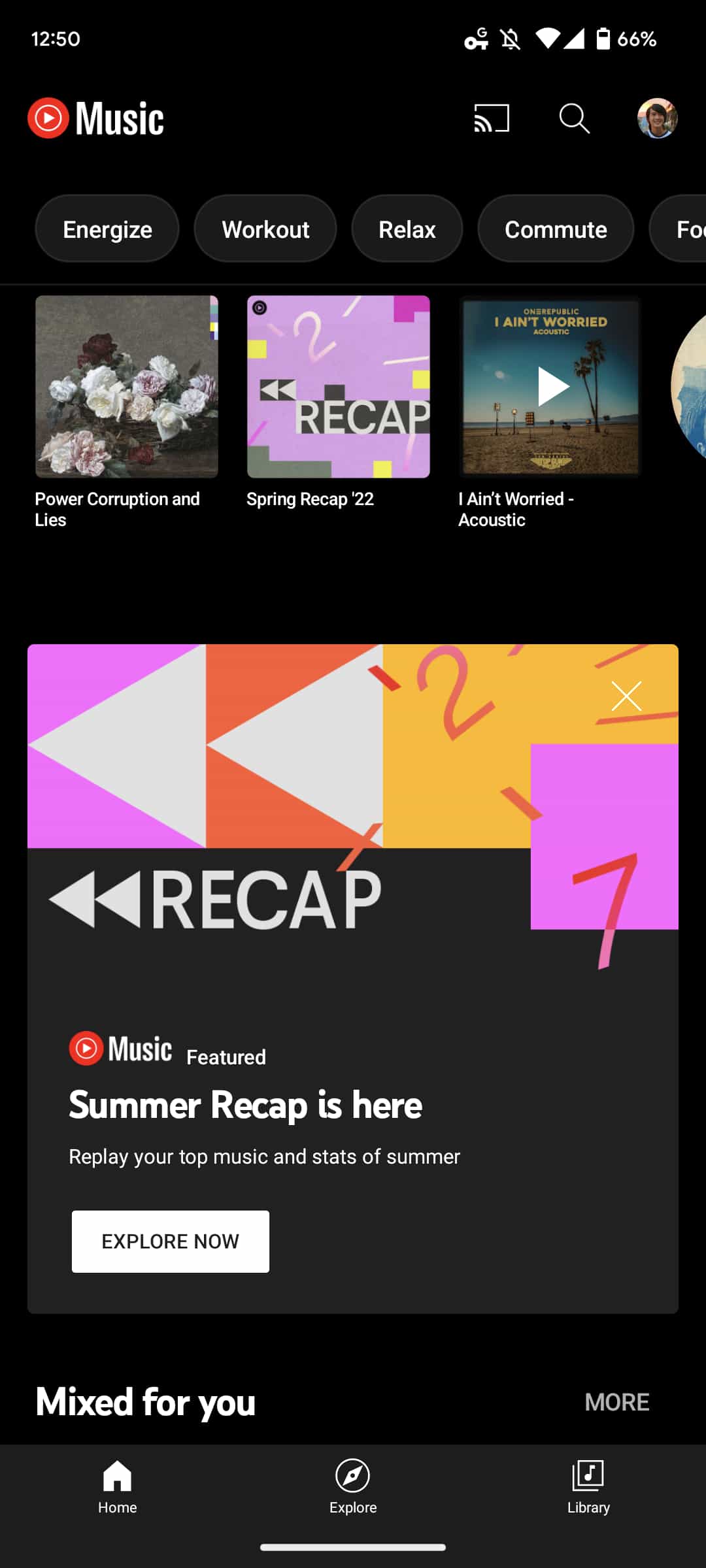 YouTube Music Summer Recap