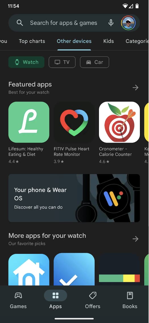 Google Play multi-device
