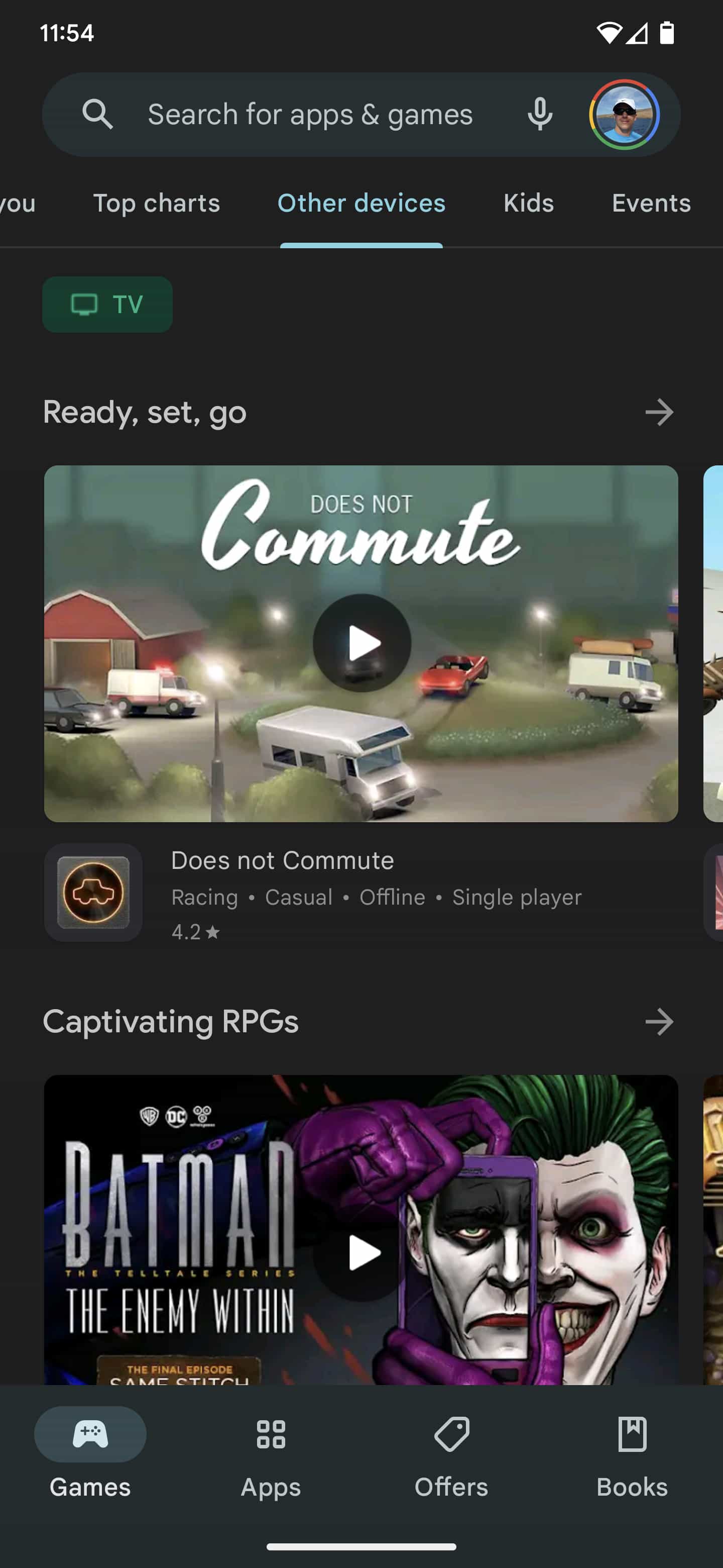 Google Play multi-device