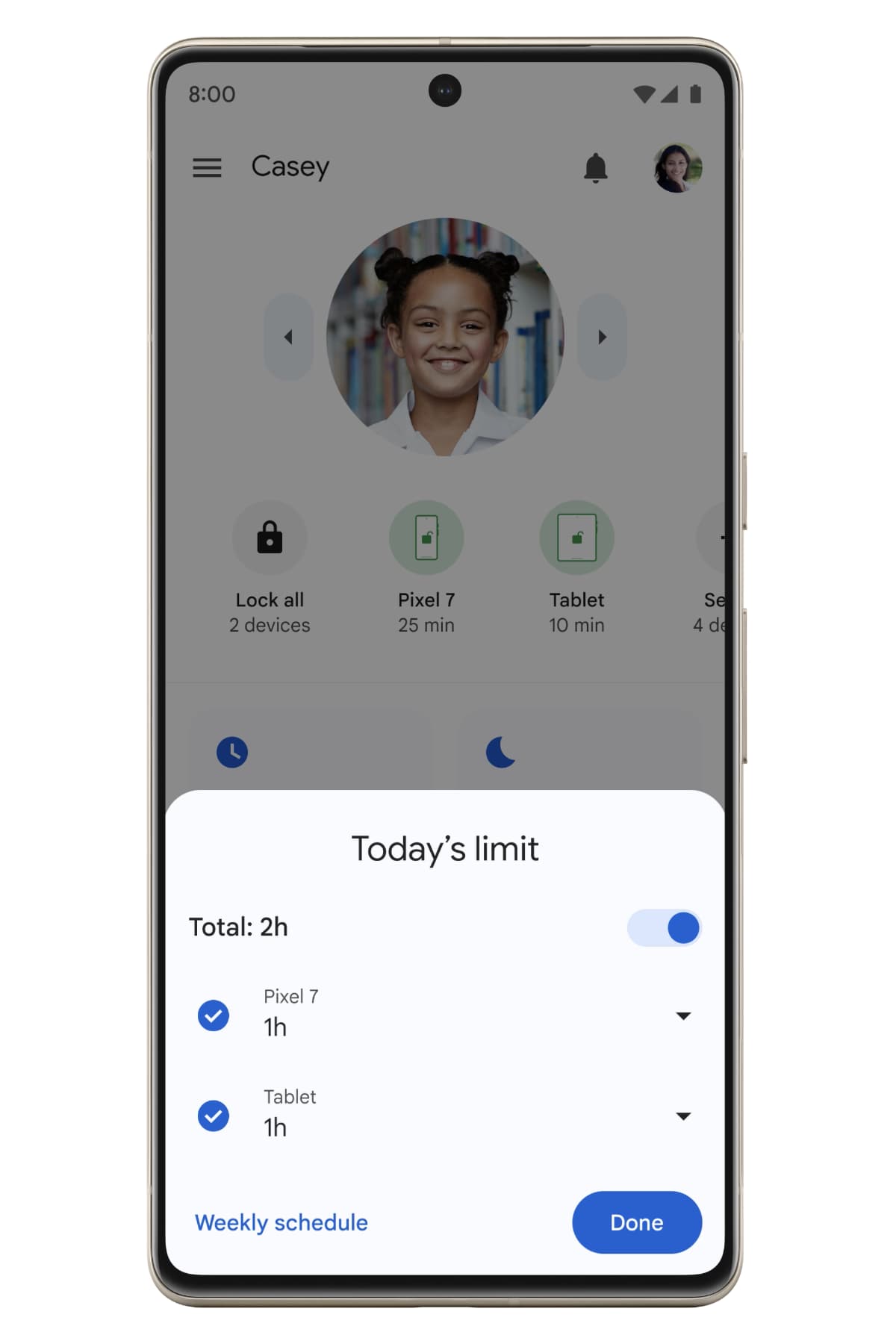 Google Family Link redesign