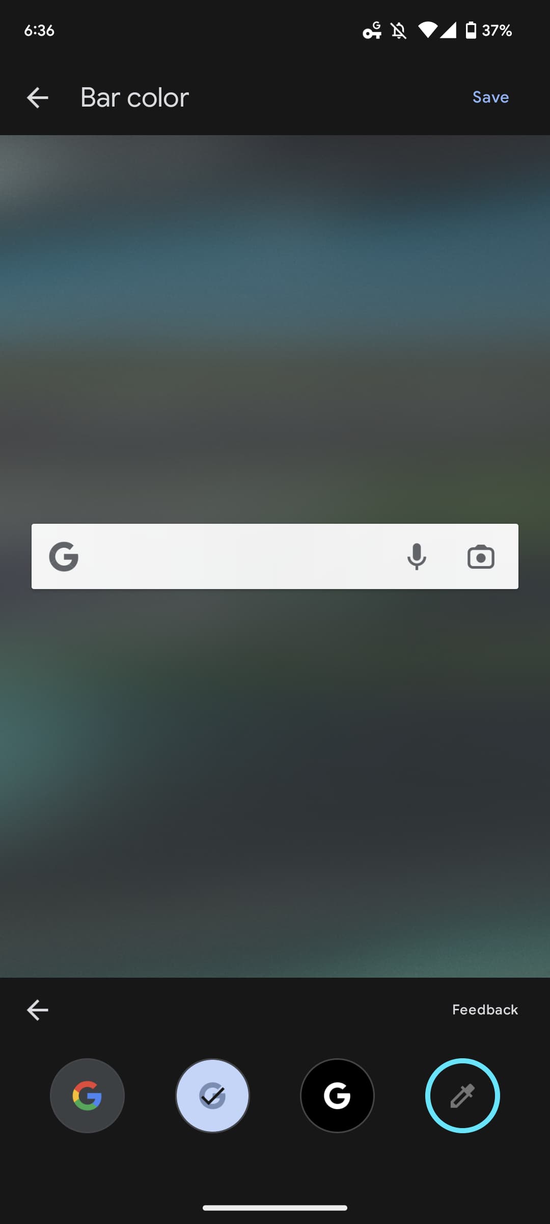 Google Search widget