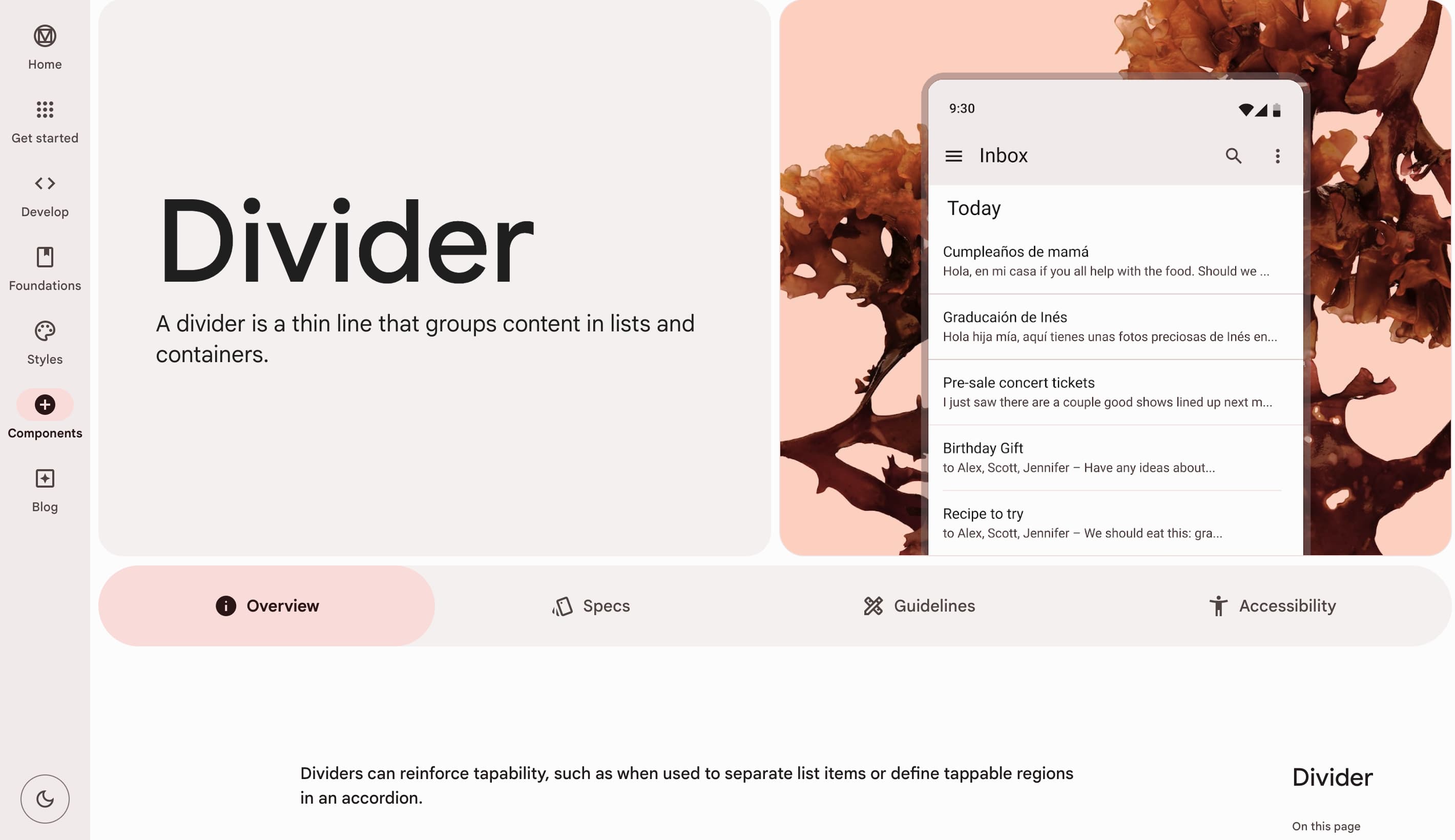 Material Design 3 demo