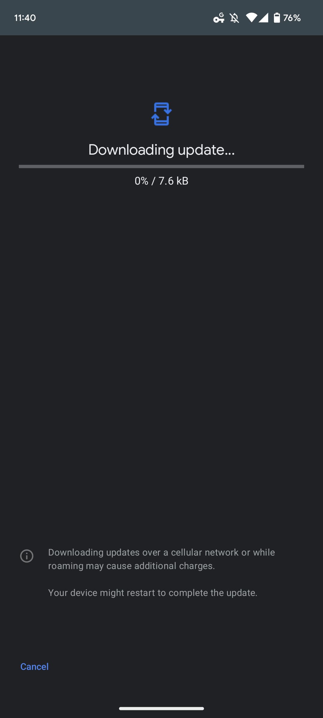 Pixel 7 Play System update