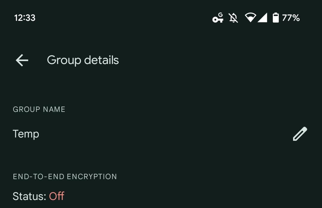 Messages group encryption limit
