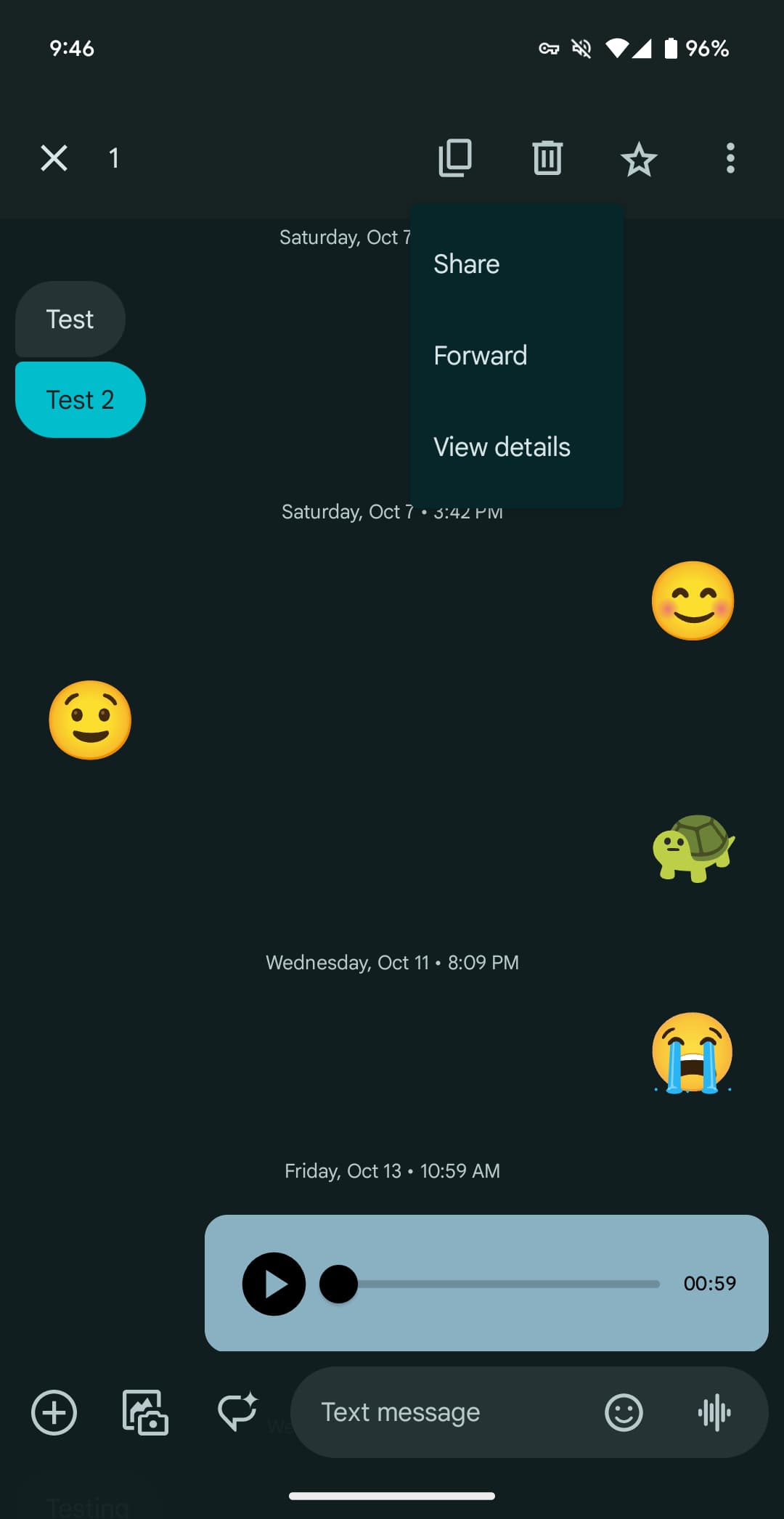 Google Messages reminders