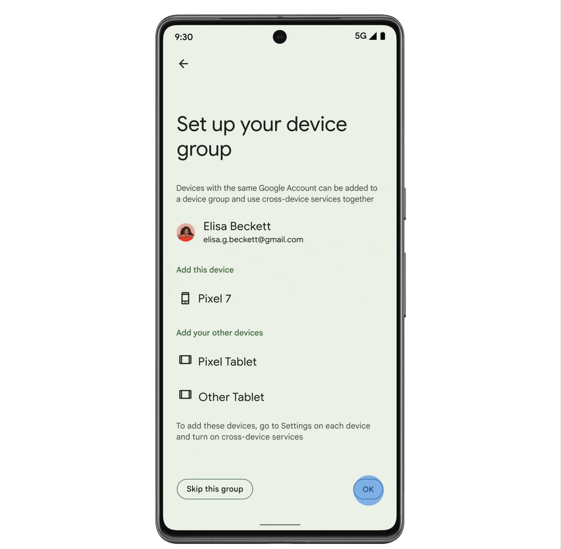 Android Cross-device services