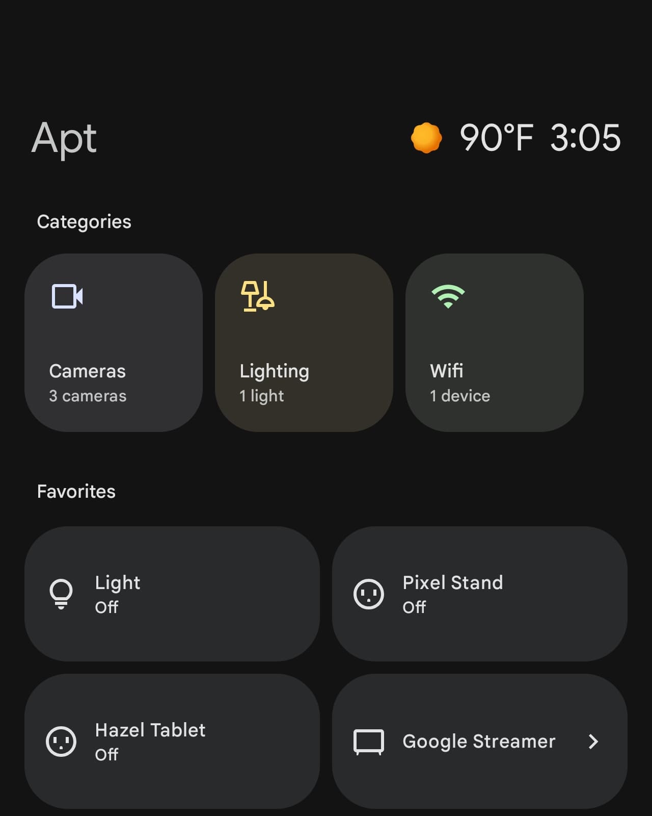 Android 15 Home Controls weather
