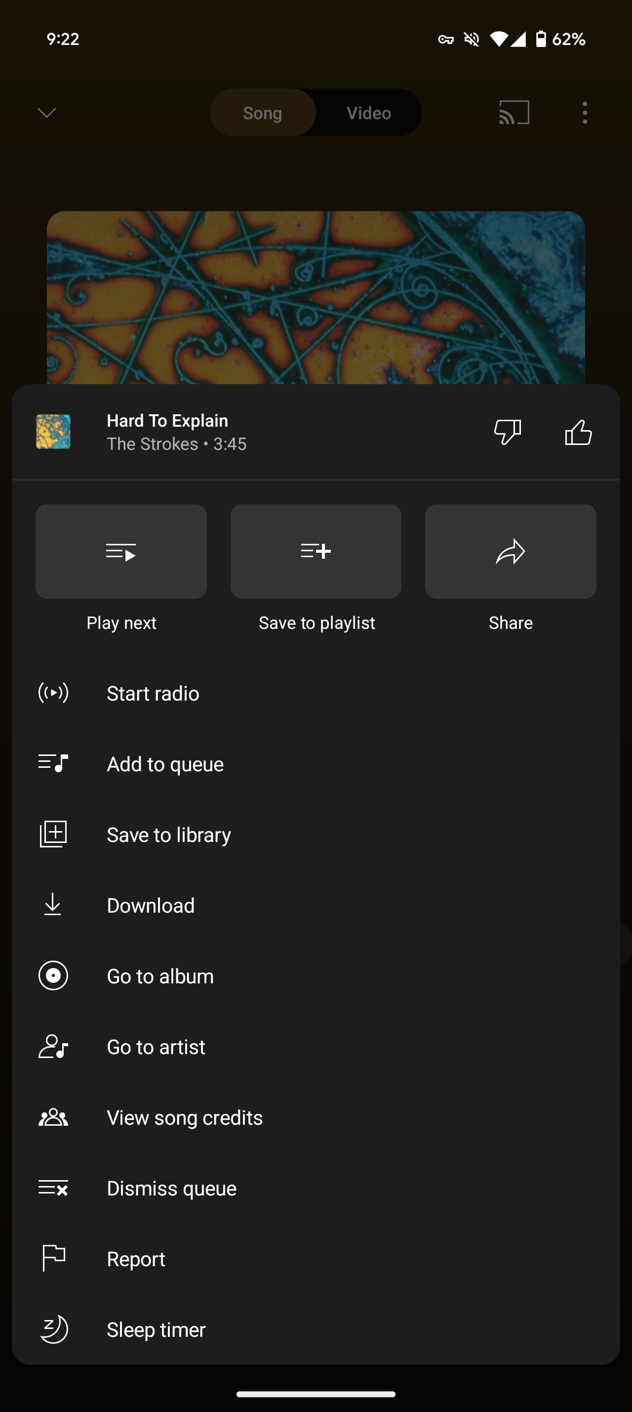 YouTube Music menu update