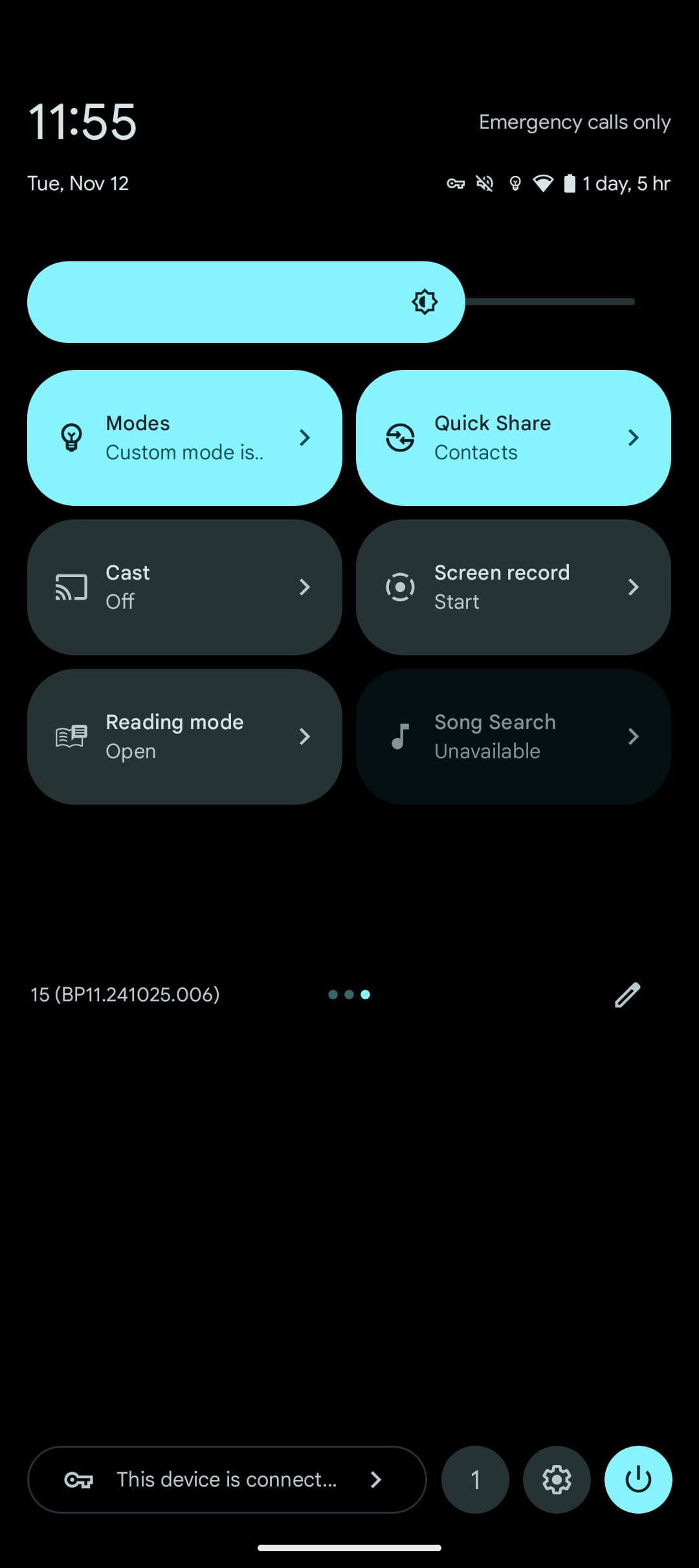 Android 15 QPR2 Modes