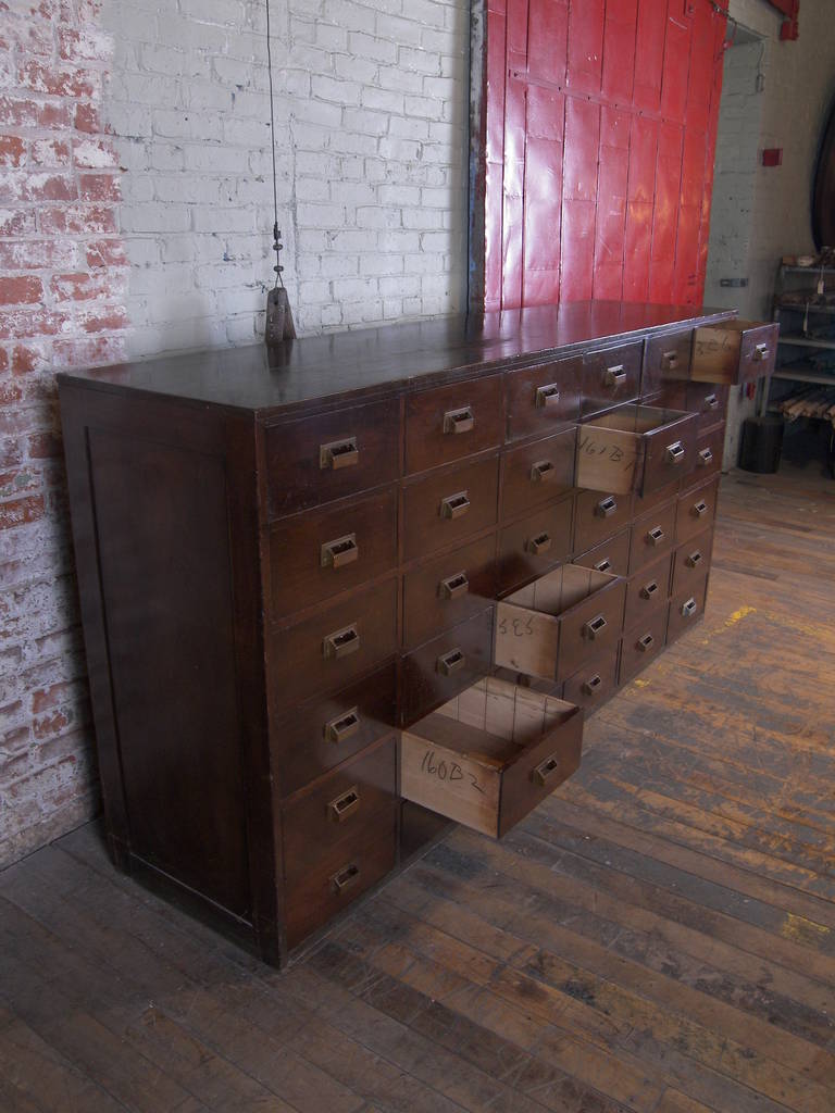 15 drawer multidrawer for home or office use 16 colours! Vintage 36 Wooden Multi-Drawer Cabinet at 1stdibs