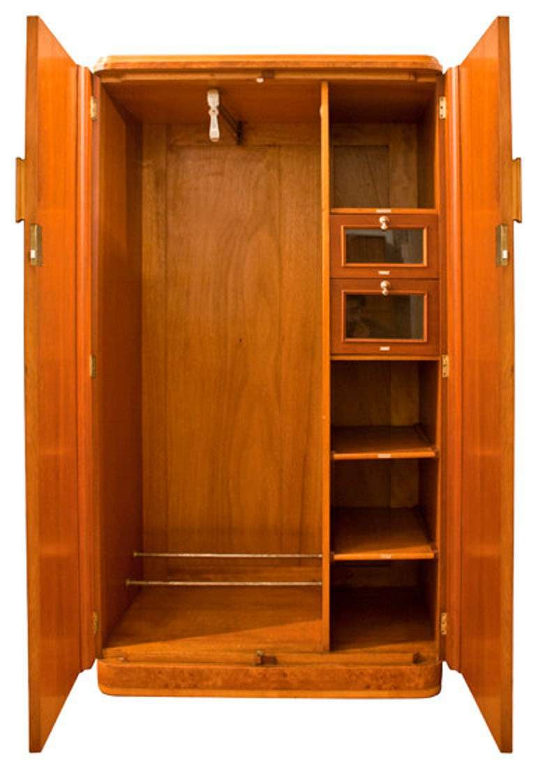 Boston loft furnishings krista mahogany floorstanding jewelry armoire. An Art Deco Gentlemans Wardrobe Armoire at 1stdibs