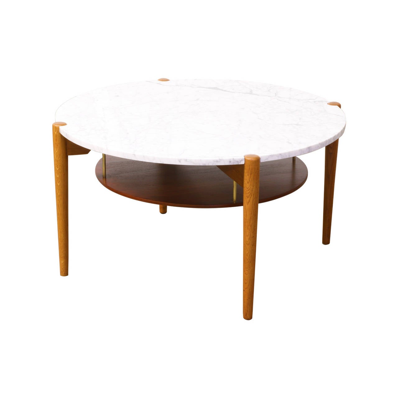 Blu dot round marble coffee tables. Danish Modern Teak And Marble Top Coffee Table At 1stdibs