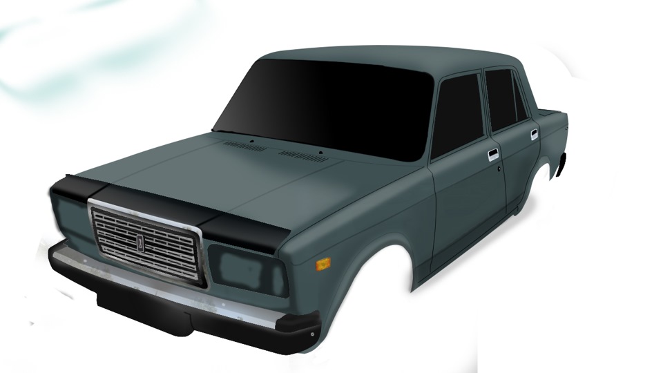 как нарисовать жигули