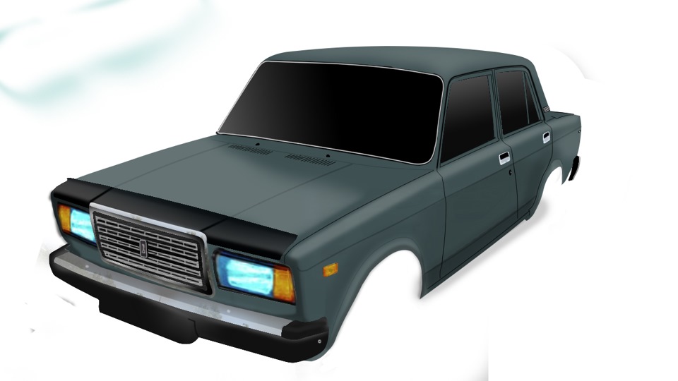 как нарисовать жигули