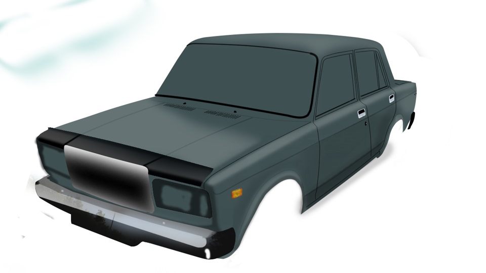 как нарисовать жигули