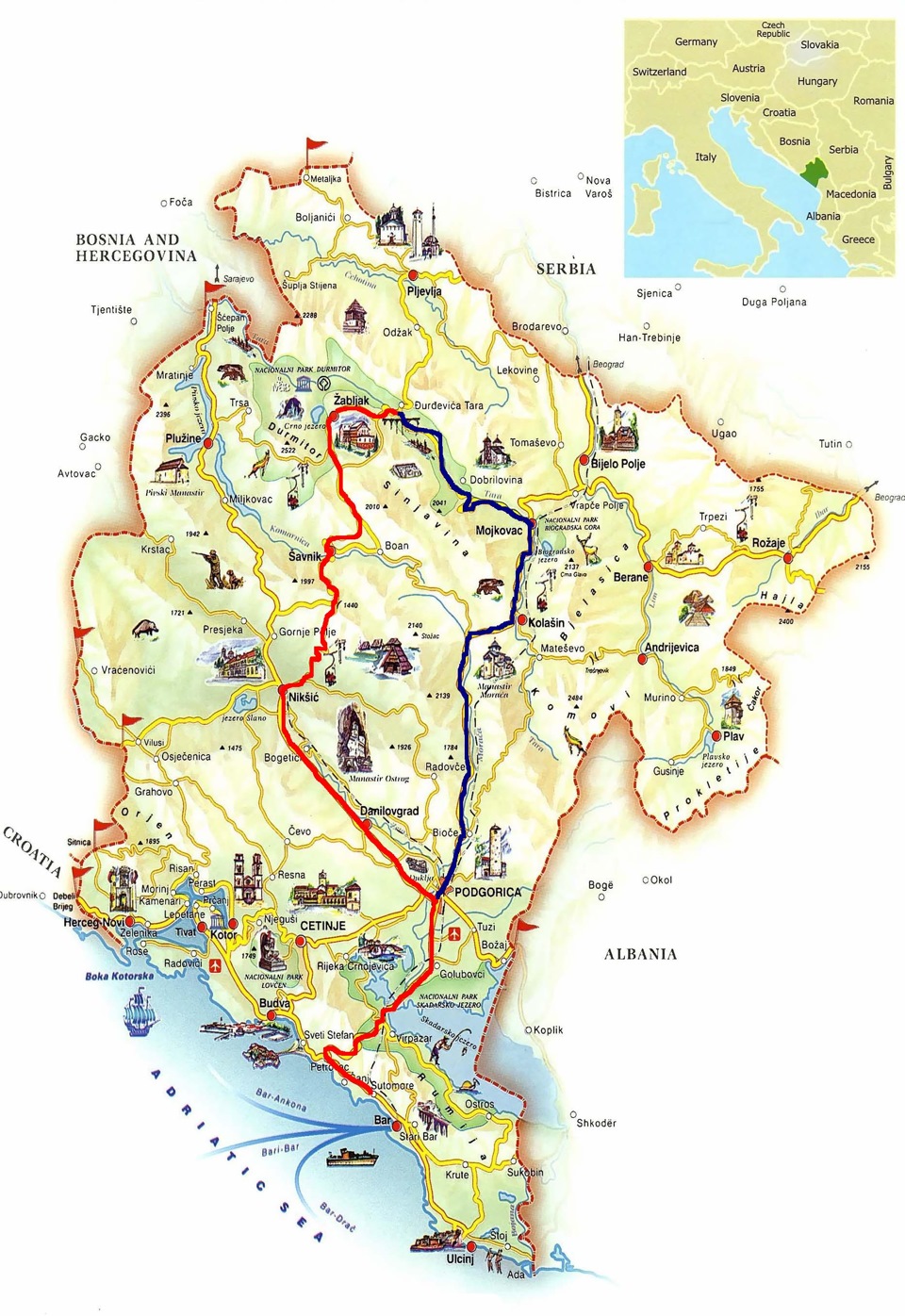 Будва, бечичи, рафаиловичи, пржно, свети стефан, петровац, булярица, чань. Chernogoriya Na Avto Za 2 Dnya Chast Pervaya Gory I Kanony Drive2