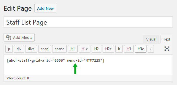 Both the title tag and the h1 heading affect how search engines understand content . Staff List Add Menu To A Page Abcfolio Wordpress Plugins