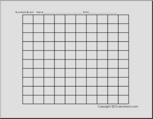 blank fill in landscape hundreds board abcteach