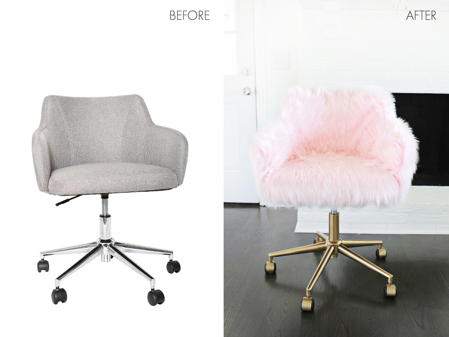 The other day my old desk chair finally gave up the ghost when the seat back on it broke. Project Restyle Office Chair Makeover A Beautiful Mess