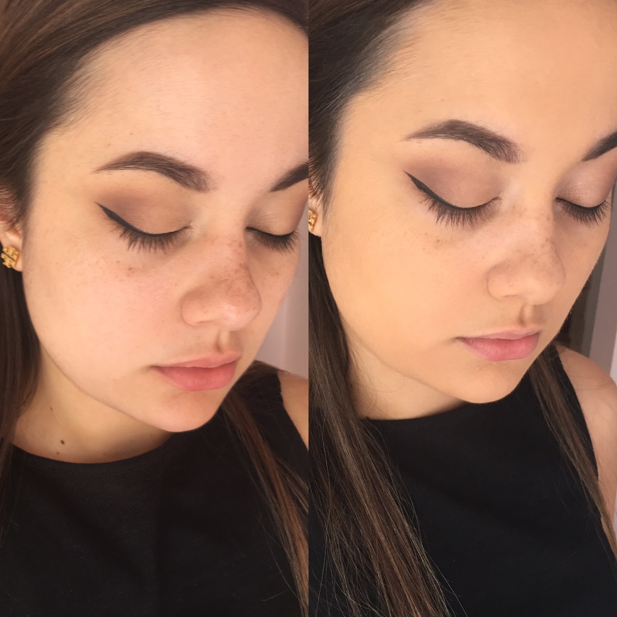 The swatches are difficult to match. Urban Decay All Nighter Liquid Foundation Review Wear Test Abigail Lindsay