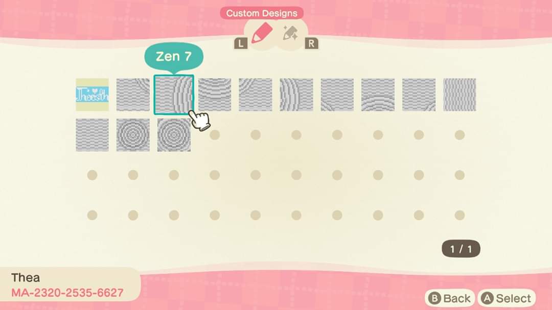 Zen Garden White Sand Animal Crossing Pattern Gallery Custom Designs