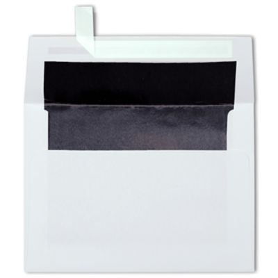 This will affect the way you address your invitation envelopes. White W Black Lux Lining A6 Envelopes Lined 4 3 4 X 6 1 2 Envelopes Com