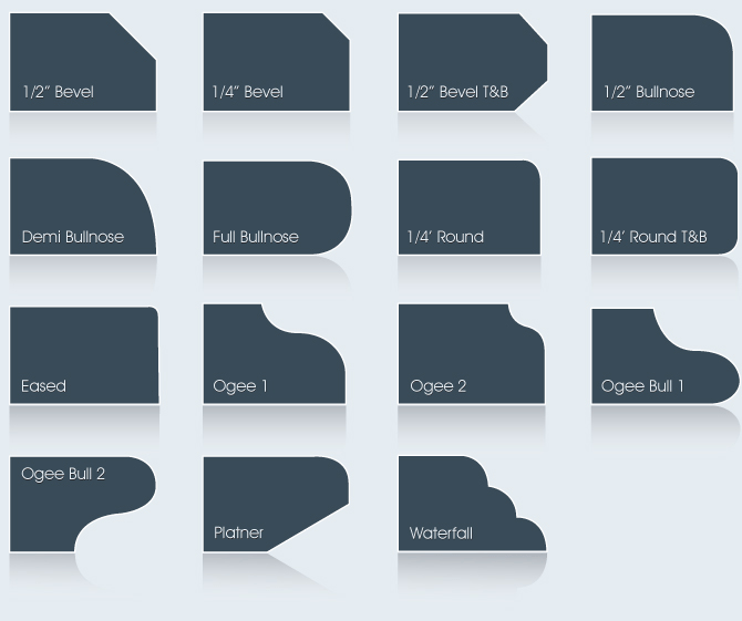 Active Granite - Edge Profiles