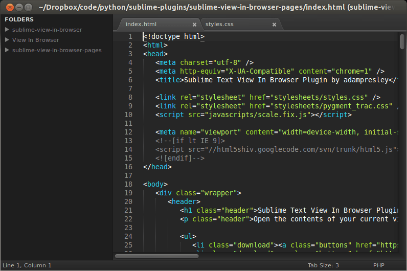 Sublime text plugin to bind a key (for example the end key) to move/extend the cursor/selection(s) to the end of the line, or to before the specified scope (i.e. Sublime Text View In Browser Plugin by adampresley