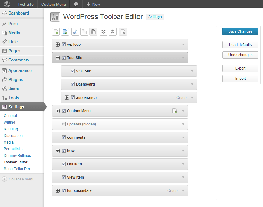 You can download the plugin from here: Toolbar Editor Admin Menu Editor Pro
