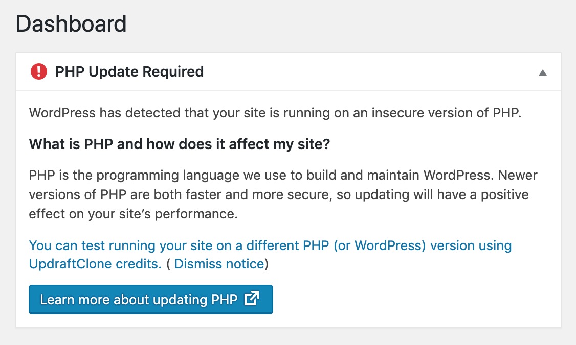 Of installing a wordpress plugin which requires a newer php version, . Bluehost Wordpress PHP Update Required - Adrian Video Image