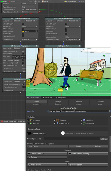 The main article on the unity engine gives further details on the engine itself and its . Home Adventure Creator