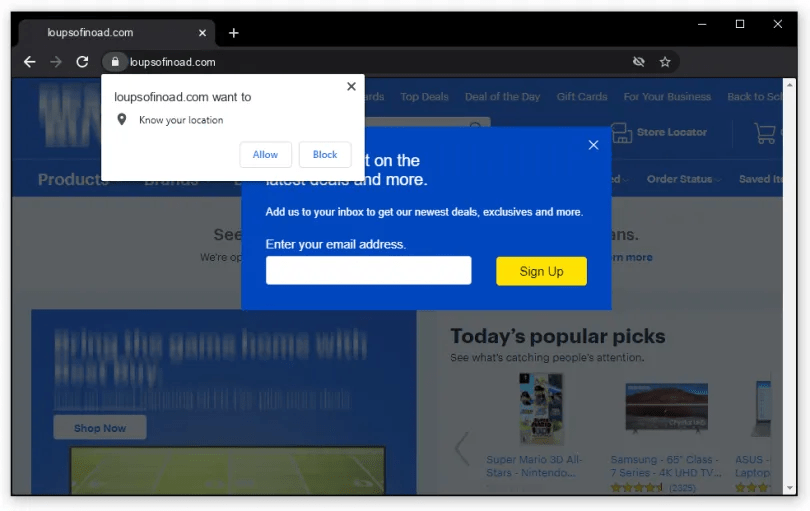 What is Loupsofinoad.com?