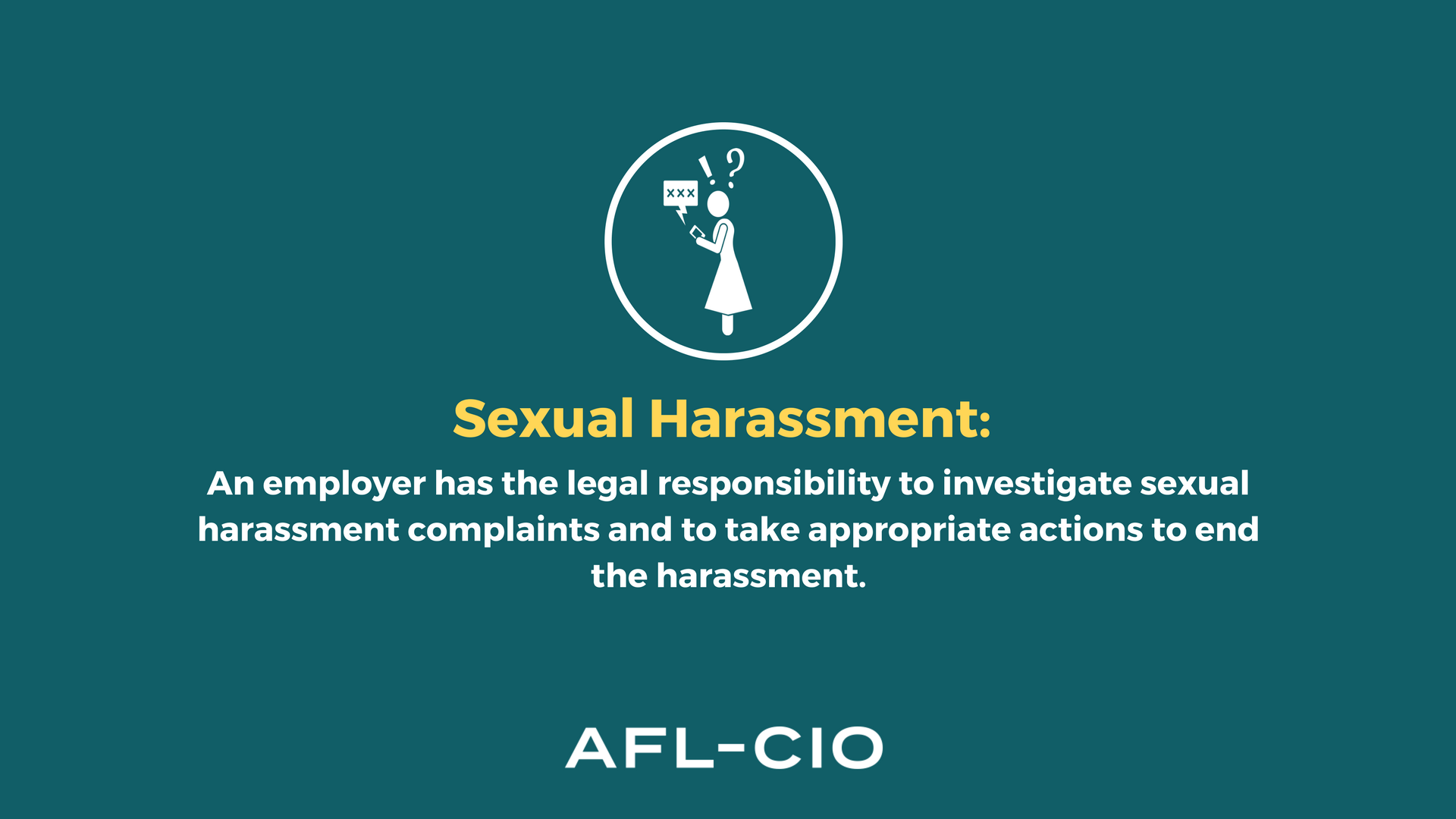 Which statement best describes a supervisor's, manager's or team leader's. Your Rights At Work Afl Cio