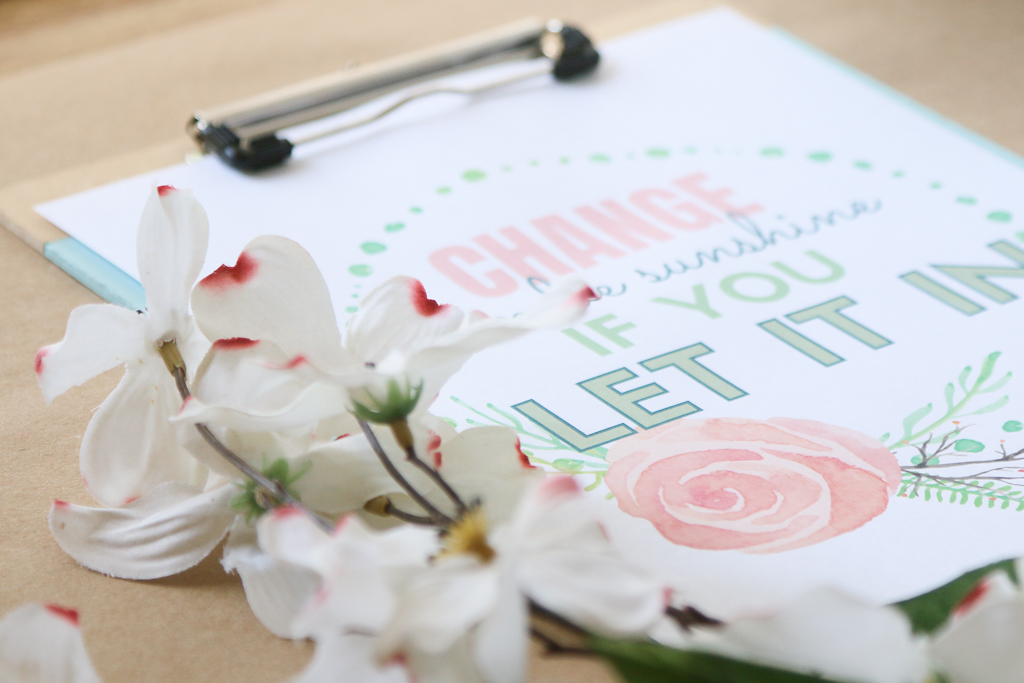FREE PRINTABLE CHANGE CAN BE SUNSHINE
