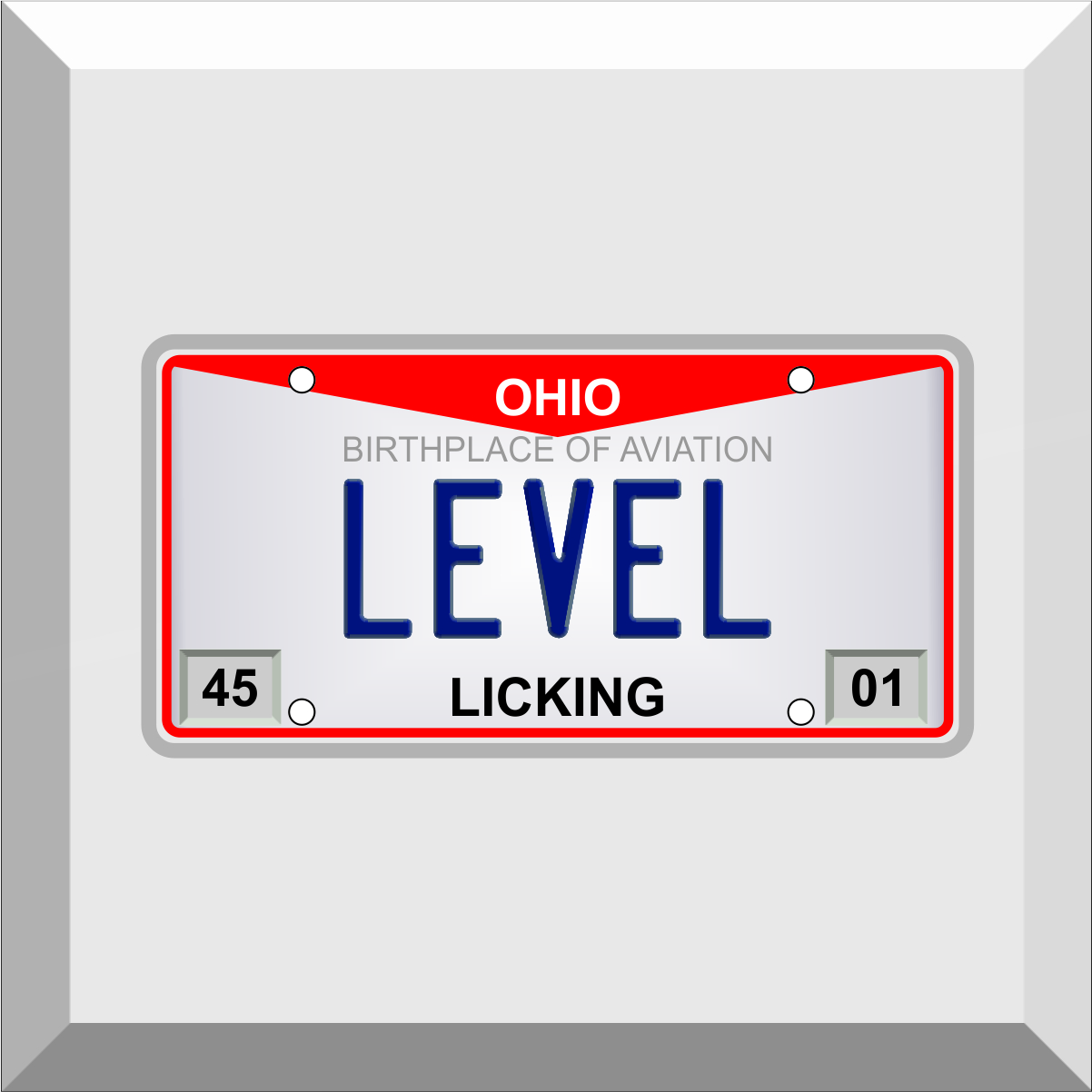Bumper Sticker - License Plate - LEVEL - America First Sign Company