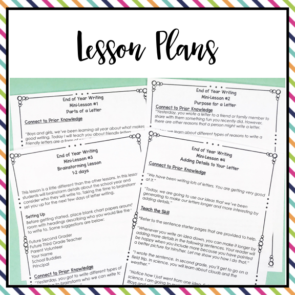 The internet tesl journal is a free online journal for teachers of english as a second language that includes lesson plans, classroom handouts, links of interest to esl teachers and students, articles, research papers and other things that are of immediate practical use to esl teachers. End Of Year Letter Writing Lessons And More 3rd Grade A Grace Filled Classroom