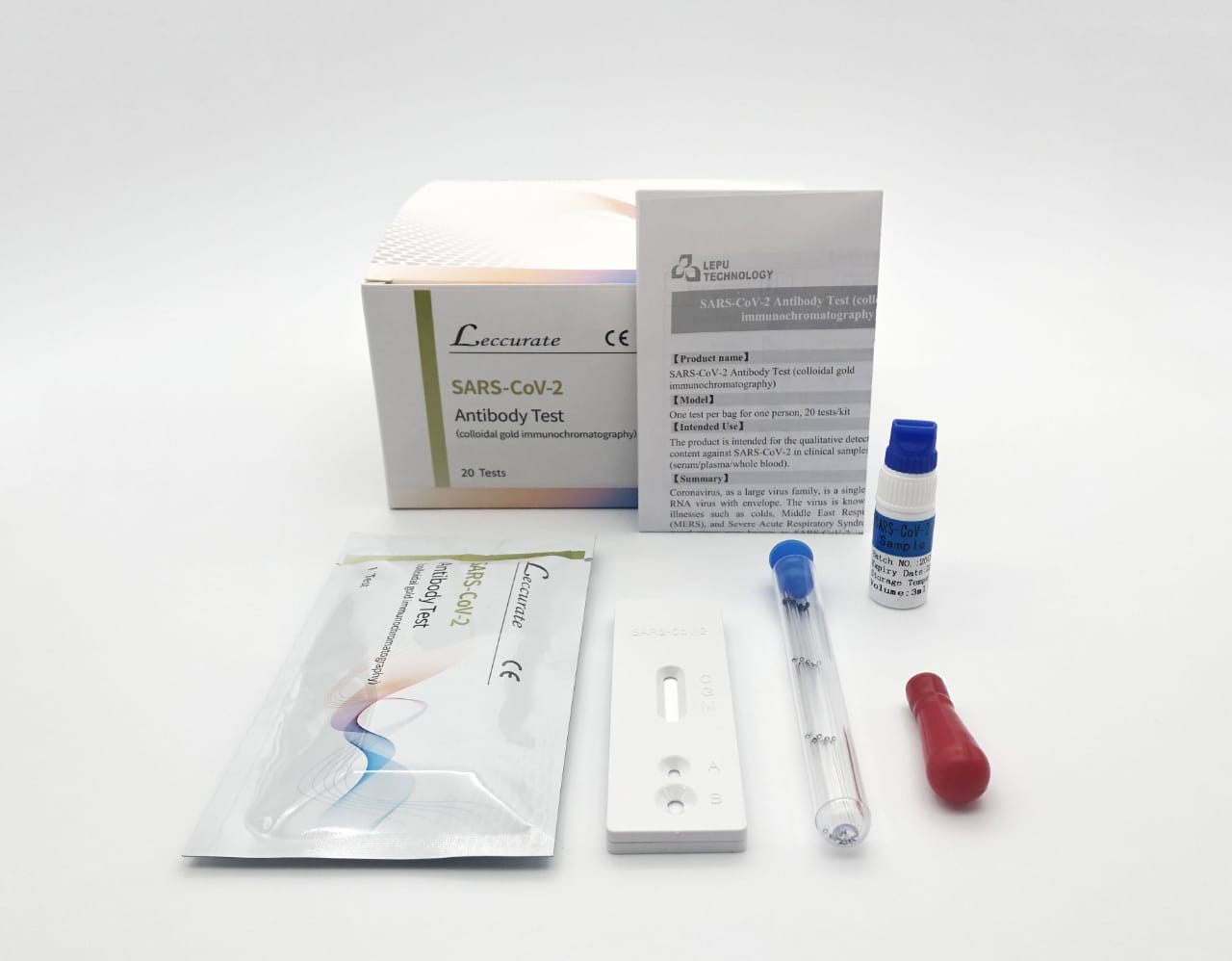 Kit Test Detección Rápida COVID19, Caja 20 Uds AgroQuimega