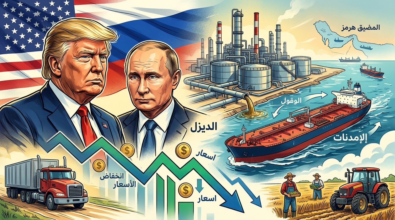 ترامب يعلن اتفاقاً مع بوتين لتزويد الأسواق بكميات إضافية من الديزل وسط وعود بخفض الأسعار