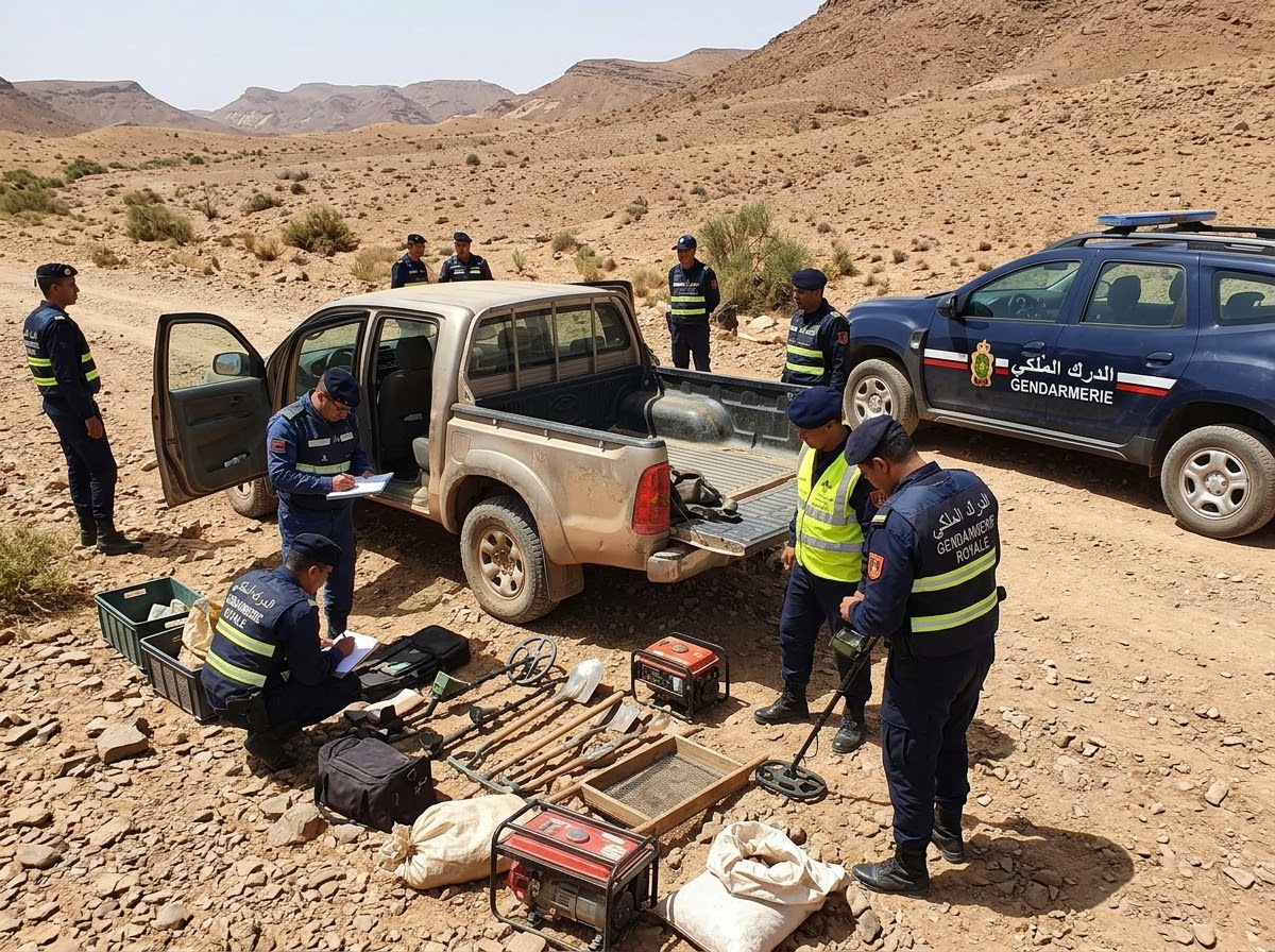 الدرك الملكي يحبط عملية للتنقيب غير القانوني عن الذهب بإقليم كلميم