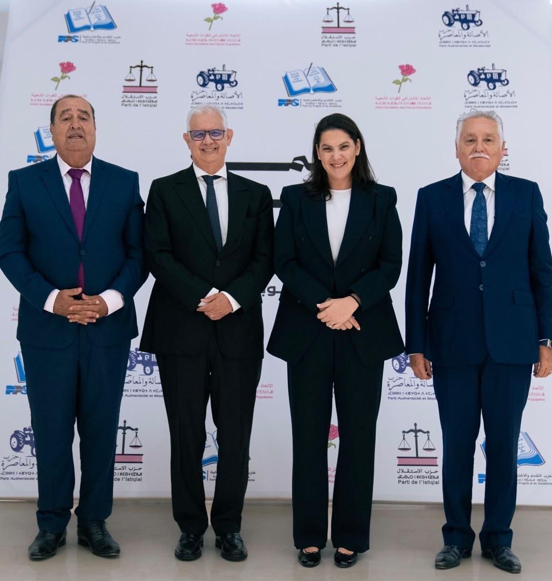 المنصوري تعلن تشكيل أغلبية حكومية جديدة تضم أربعة أحزاب